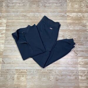 Figs Scrub Set Size L Rafaela Top Zamora Jogger Pants Dark Harbor